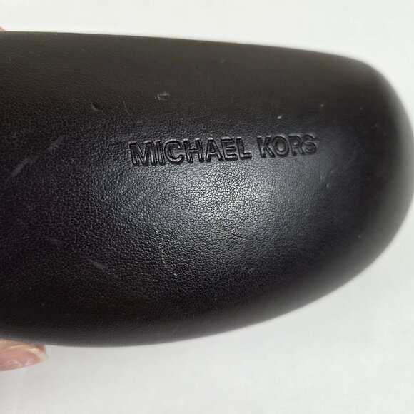 Michael Kors Dark Brown Hardshell Eyeglass Sunglass Case Hinged - Picture 3 of 8